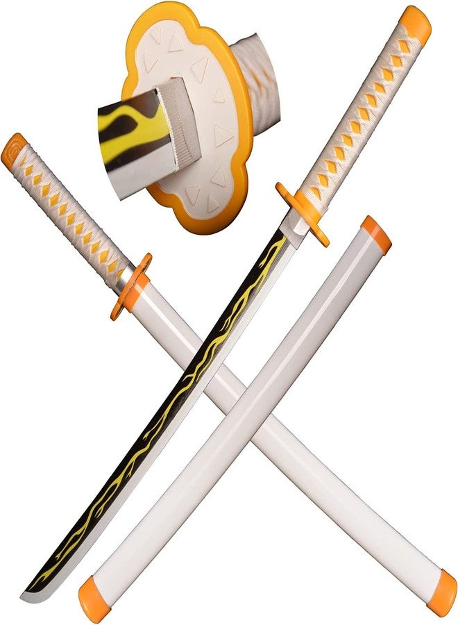 UMANI® Anime Cosplay Samurai Sword 41 Inch Decorative Collectible Sword Various Styles Available(Wooden) (1003-ZENITSU) - Image 1